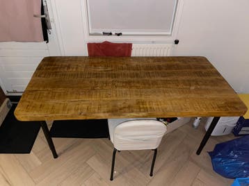 Eettafelblad Loods 5 mangohout 190x90 cm