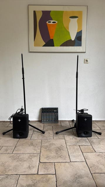Gratis Complete Zanginstallatie: Mixer, Speakers & Statieven