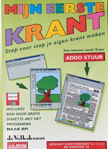 GEZOCHT: Diskette/software Mijn Eerste Krant van Addo Stuur