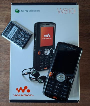 Sony Ericsson W810i (zwart) in originele doos en alle kabels