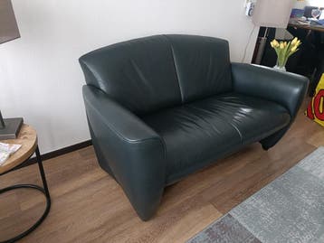 Jori leren bank 150 cm breed. In zeer goede staat