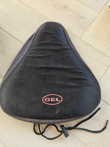 Zwart Gel Fietszadelhoesje - Comfortabel en Gebruikt