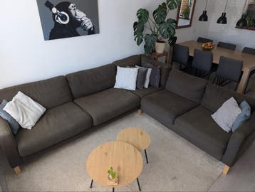 Aangeboden; IKEA Karlstad Hoekbank