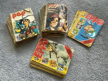 Collectie oude Pep en Eppo weekbladen 1970 + 1975 + 1976