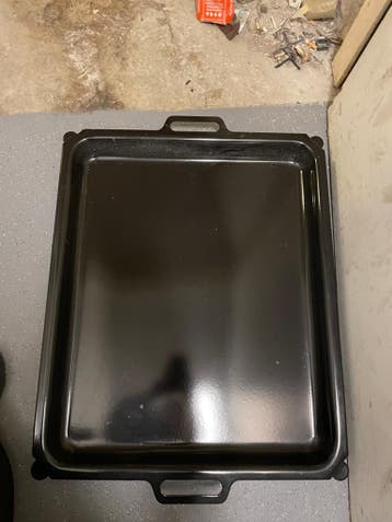 Zwaar en groot bbq bakblik