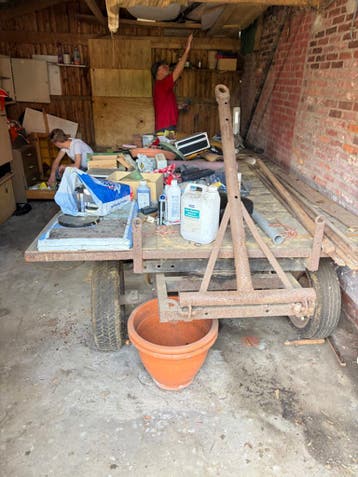 Gratis op te halen: Platte boerenwagen 1,83m x 3,64m