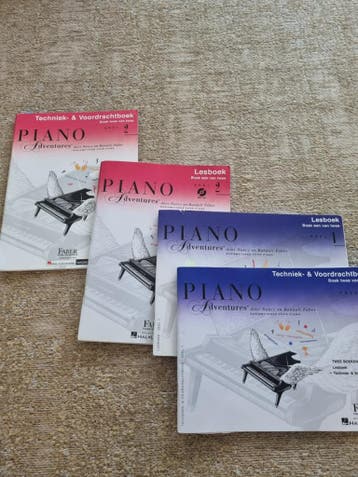 Piano adventures door Nancy en Randall Faber deel 1 &2