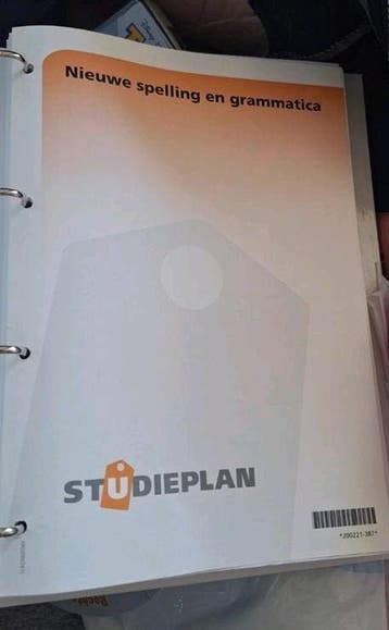 Studieplan: Nieuwe spelling en grammatica