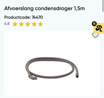 Afvoerslang droger