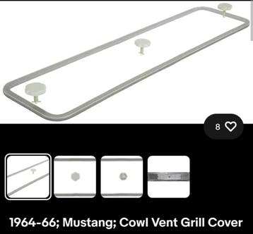 Gezocht ...Ford Mustang 1964 t/m 1966 cowl vent grill cover