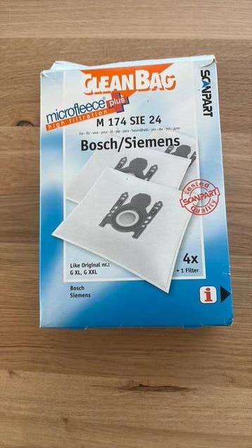 Gratis twee stofzuigerzakken voor Bosch of Siemens