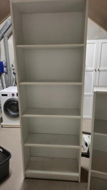 GRATIS Witte Boekenkast met 5 Planken