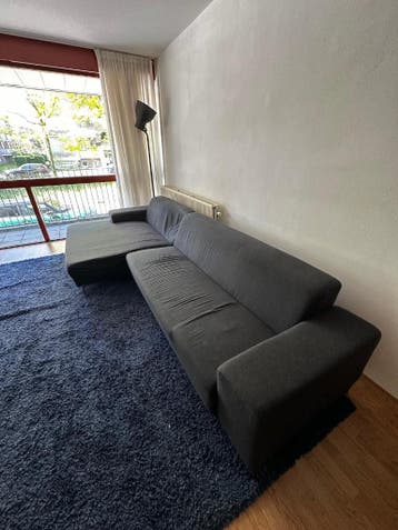 Gratis Hoekbank grijs – gebruikt (340 x 95 / 150 cm diep)