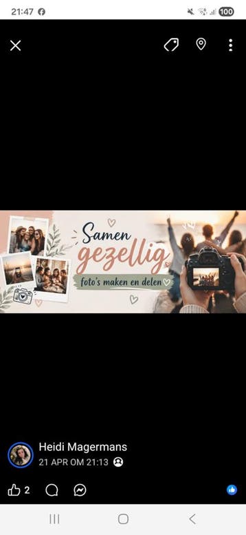 Gezellig samen foto's maken en delen