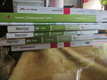 Biologie vwo 4/5/6 boeken, samenvatting en examenbundels