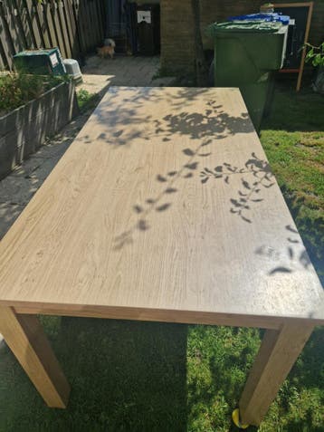Gratis grote eettafel 180x90x78cm - Ideaal voor 4-6 personen
