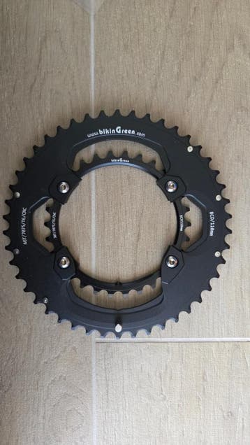 2x Bikingreen kettingblad 46/30