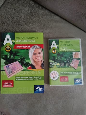 Theorieboek en cd-rom motor rijbewijs