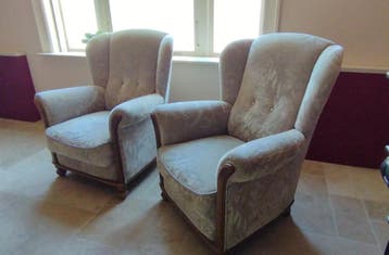 Twee bloemen fauteuil