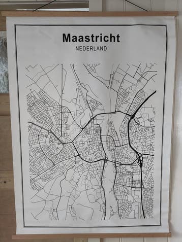 Stijlvolle stadskaart Maastricht - Nederland