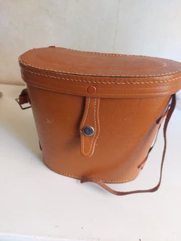Halina verrekijker met box-tas gratis vintage