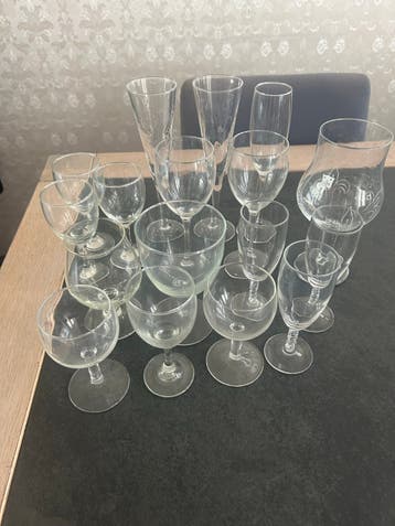 Gratis bier-, wijn- en champagneglazen