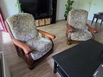 Gratis af te halen: 2 stevige fauteuils