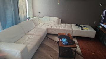 GRATIS Witte bank Grote hoekbank GRATIS