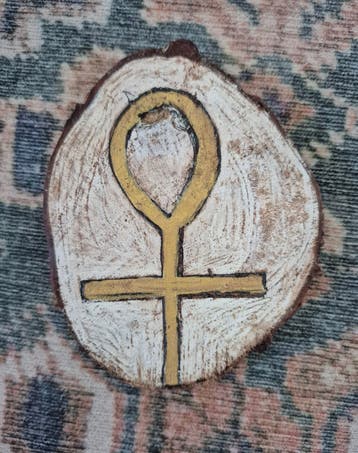 Gratis Ankh op hout