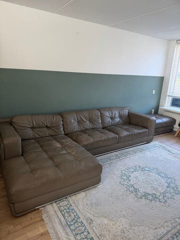Gratis GRATIS Lederland hoekbank loungebank