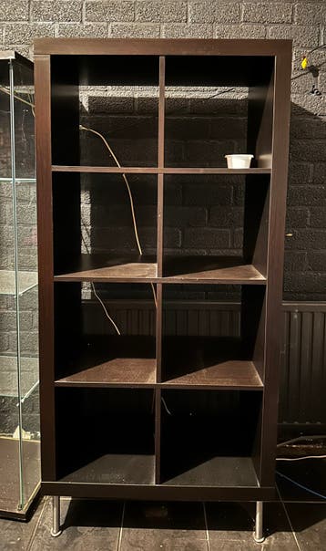 2x Ikea Kalax kast - donkerbruin