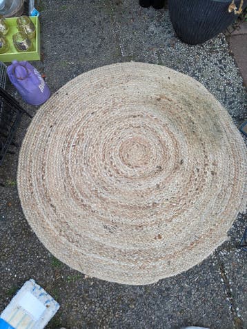 Gratis amstelveen 2xRond Juten Vloerkleed - Natuurlijke Look