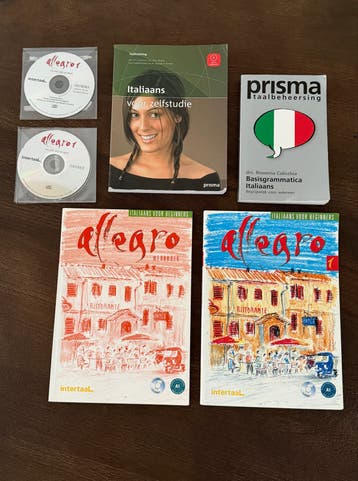 Italiaans leren: Complete set boeken en cd's