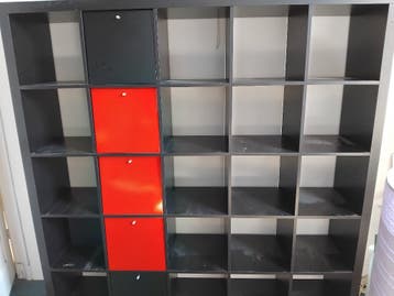 Ikea Kallax vakkenkast 25 vakken 5 deurtjes