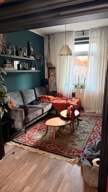 Groene hoekbank 240x160 cm - hoezen afneembaar