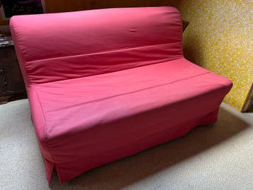 IKEA LYCKSELE LÖVÅS slaapbank (roze hoes)