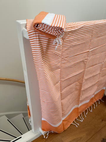 2x Stranddoek of handdoek