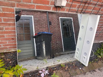 Badkamerspiegel met verlichting - Gratis af te halen
