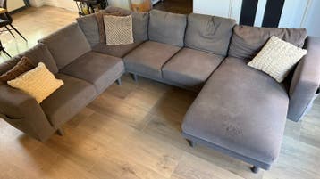 Hoekbank met chaise longue