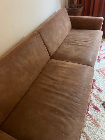 Geleefde leren bank - Comfort en stijl
