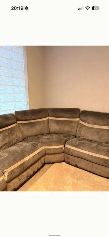 Grote hoekbank met lounge