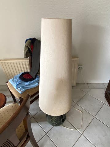GRATIS Vintage vloerlamp met stoffen kap