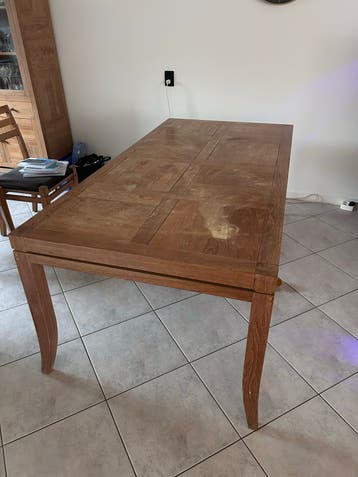 Houten eettafel 200x100x75