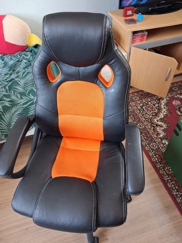Gaming Bureaustoel Zwart/Oranje - Comfortabel en Ergonomisch