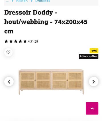 Dressoir Leen Bakker. Vrijdag gratis ophalen.