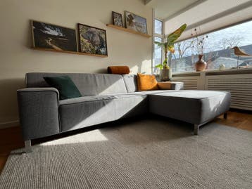 Zacht grijze chaise longue montel