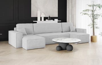 Opberg U-bank Ribstof Karlo (Beddenbriljant)