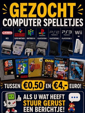 Gezocht:  Spelletjes