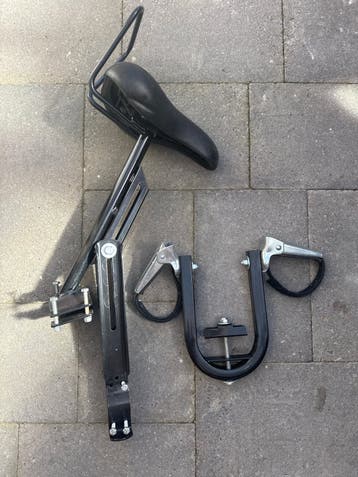 Zadel kind voor op de fiets