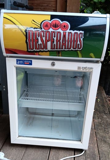 Desperados koelkast - Werkt perfect, plaatje beschadigd